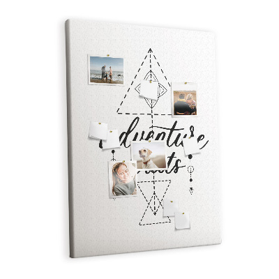 Quadro de cortiça Hora da aventura