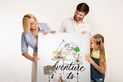 Quadro de cortiça Hora da aventura