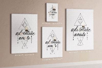 Quadro de cortiça Hora da aventura