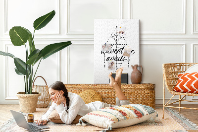 Quadro de cortiça Hora da aventura