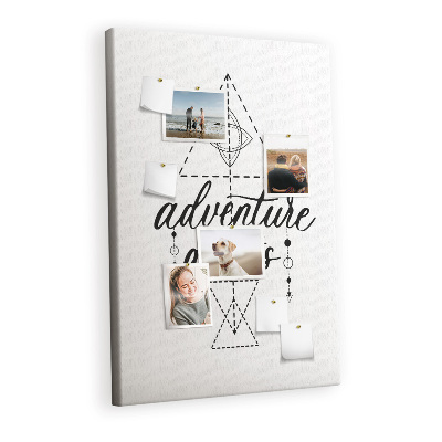 Quadro de cortiça Hora da aventura