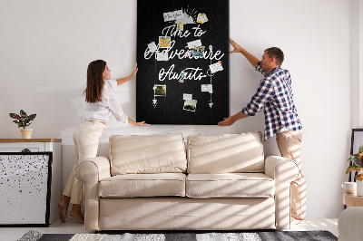 Lousa de cortiça Hora da aventura