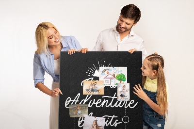 Lousa de cortiça Hora da aventura