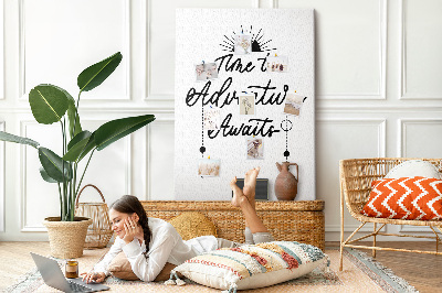 Painel de cortiça para parede Hora da aventura