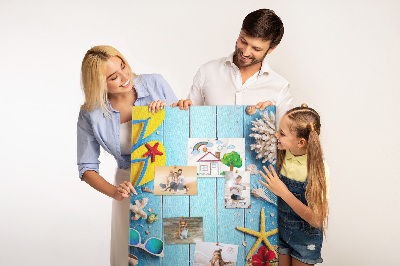 Quadro de cortiça Tábuas de madeira