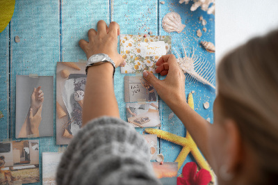 Quadro de cortiça Tábuas de madeira