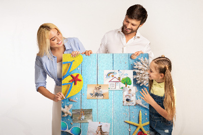 Quadro de cortiça Tábuas de madeira