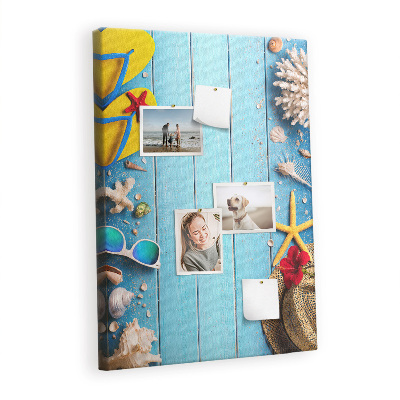 Quadro de cortiça Tábuas de madeira