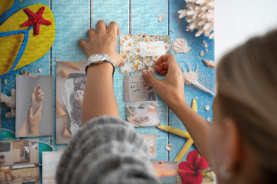 Quadro de cortiça Tábuas de madeira