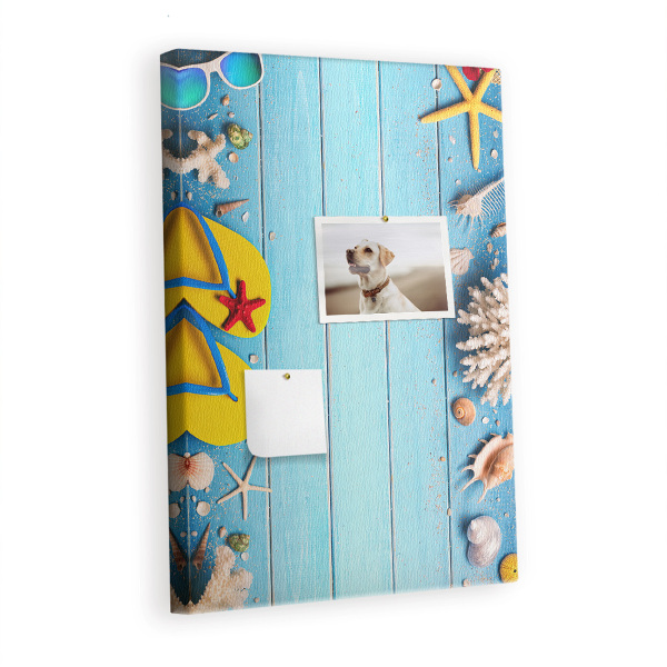 Lousa de cortiça Férias de verão