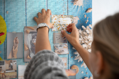 Lousa de cortiça Férias de verão