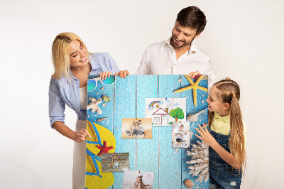 Lousa de cortiça Férias de verão