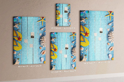 Lousa de cortiça Férias de verão