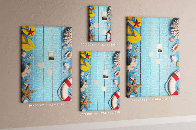 Painel de cortiça para parede Acessórios de praia