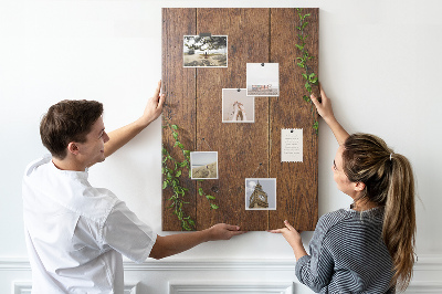 Quadro de cortiça madeira rústica