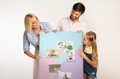 Lousa de cortiça Padrão pastel