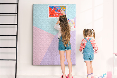 Lousa de cortiça Padrão pastel