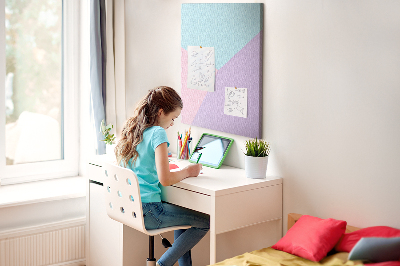 Lousa de cortiça Padrão pastel