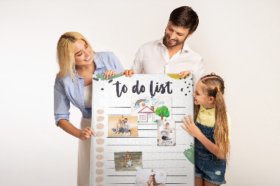 Painel de cortiça para parede Planejador tropical