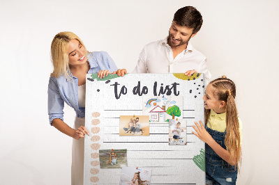 Painel de cortiça para parede Planejador tropical