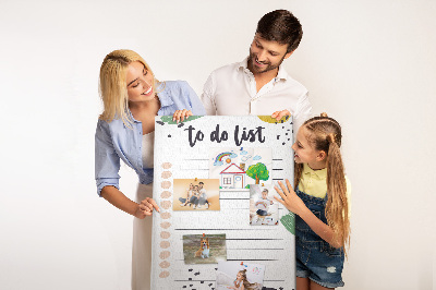 Painel de cortiça para parede Planejador tropical