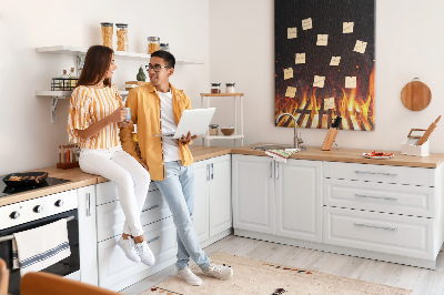 Quadro de cortiça Chamas da grelha