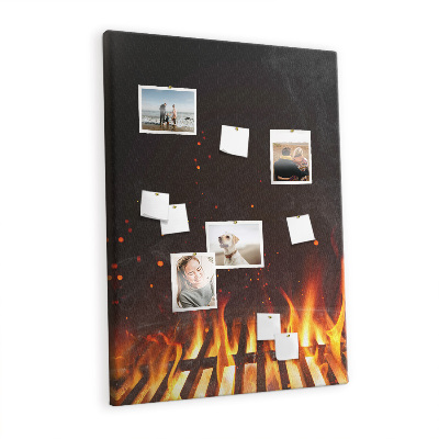 Quadro de cortiça Chamas da grelha