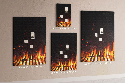 Quadro de cortiça Chamas da grelha