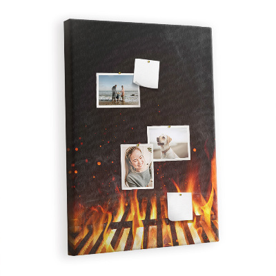 Quadro de cortiça Chamas da grelha