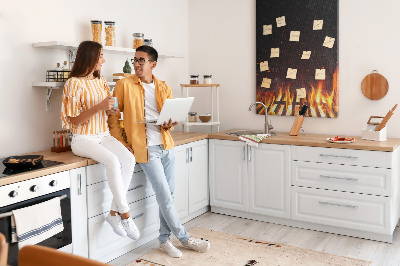 Quadro de cortiça Chamas da grelha