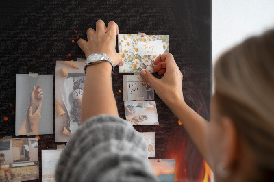 Quadro de cortiça Chamas da grelha