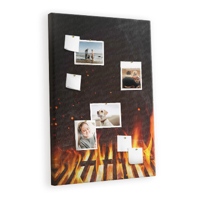 Quadro de cortiça Chamas da grelha