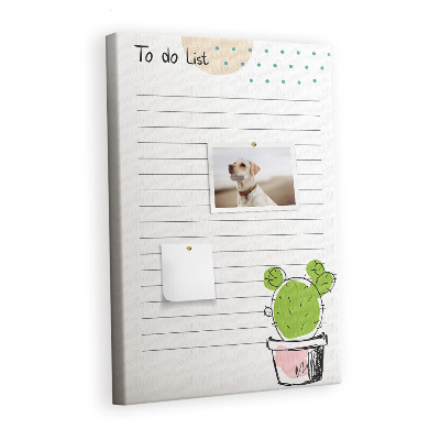 Lousa de cortiça Lista de Cactos