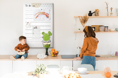 Lousa de cortiça Lista de Cactos