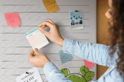 Lousa de cortiça Lista de Cactos