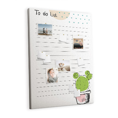 Lousa de cortiça Lista de Cactos