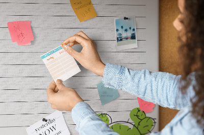 Lousa de cortiça Lista de Cactos