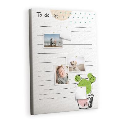 Lousa de cortiça Lista de Cactos