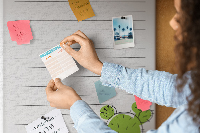 Lousa de cortiça Lista de Cactos