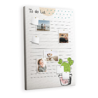 Lousa de cortiça Lista de Cactos