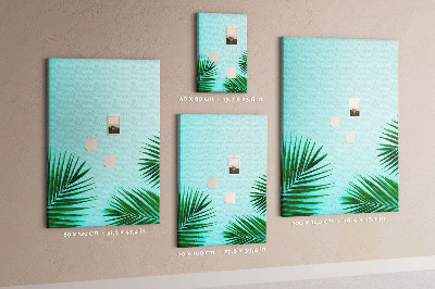 Quadro de cortiça Folhas abstratas