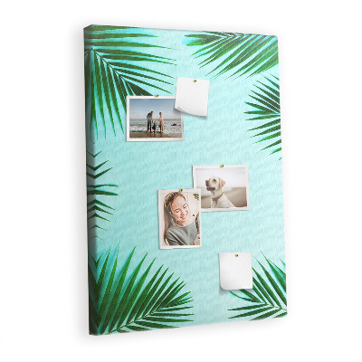 Lousa de cortiça Folhas tropicais