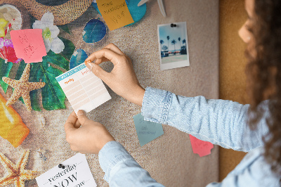 Painel de cortiça para parede Praia exótica