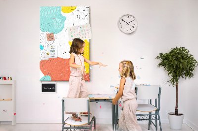 Lousa de cortiça Rabiscos de abstração