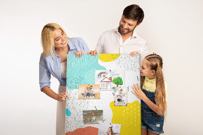 Lousa de cortiça Rabiscos de abstração