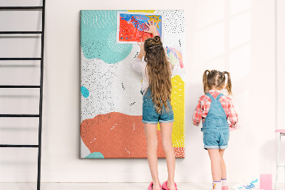 Lousa de cortiça Rabiscos de abstração