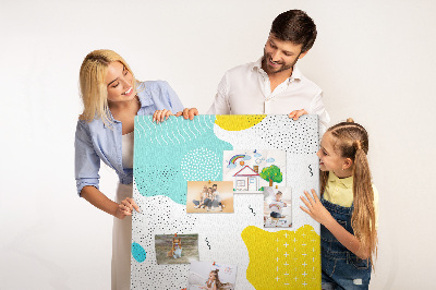 Lousa de cortiça Rabiscos de abstração