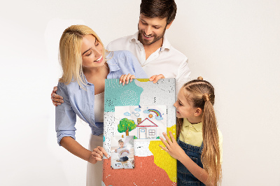 Lousa de cortiça Rabiscos de abstração