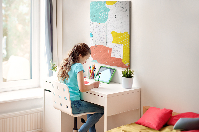 Lousa de cortiça Rabiscos de abstração