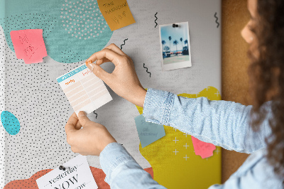 Lousa de cortiça Rabiscos de abstração